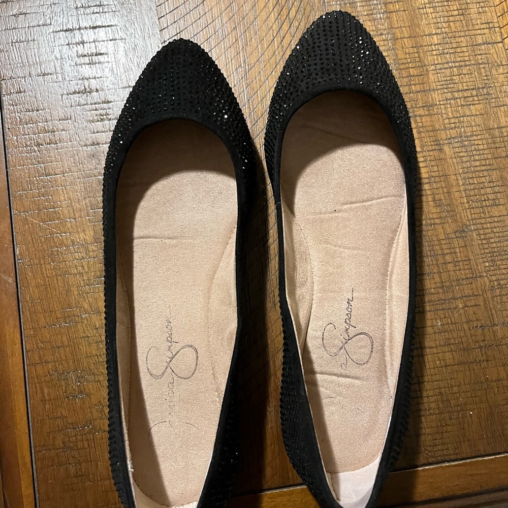 Jessica Simpson black flats size 7.5